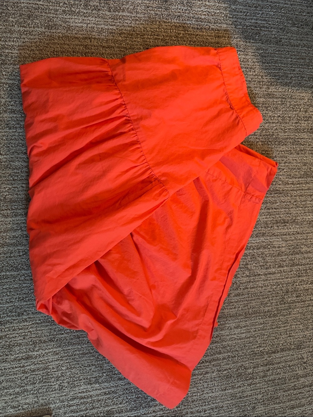 GAP Maxi Skirt in Bright Coral Red